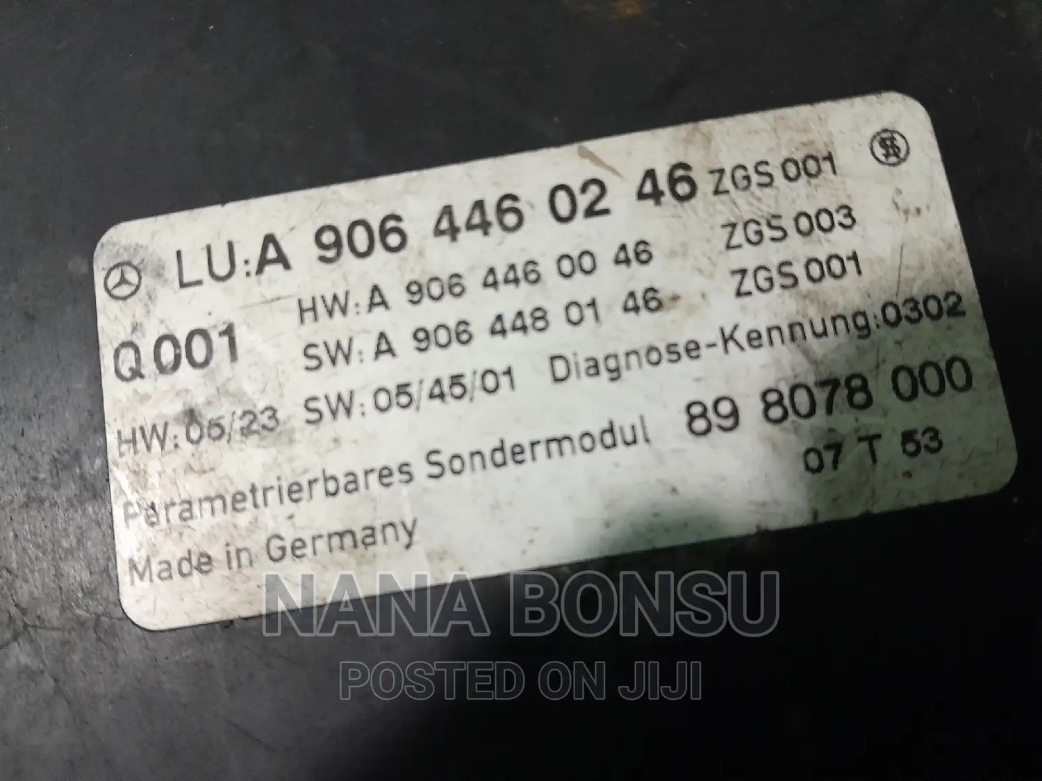 Mercedes-Benz a 906 446 04 46 Control Unit