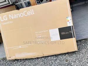  Lg Black 75 Inches Glossy LED Nano81 Nanocell Tv