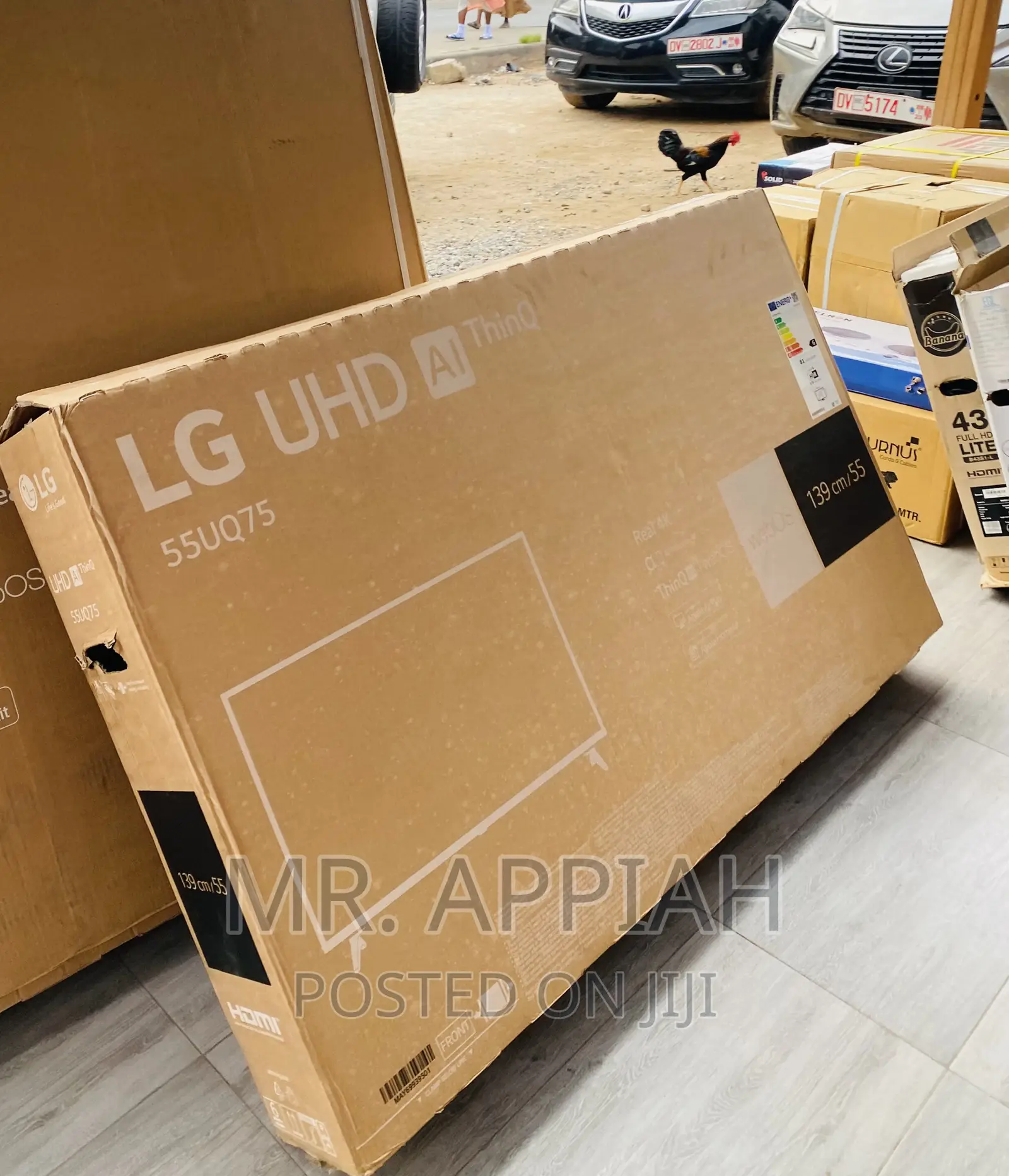 Highly Energy Saving LG 55UQ80003 Uhd LED Tv(55”)Black