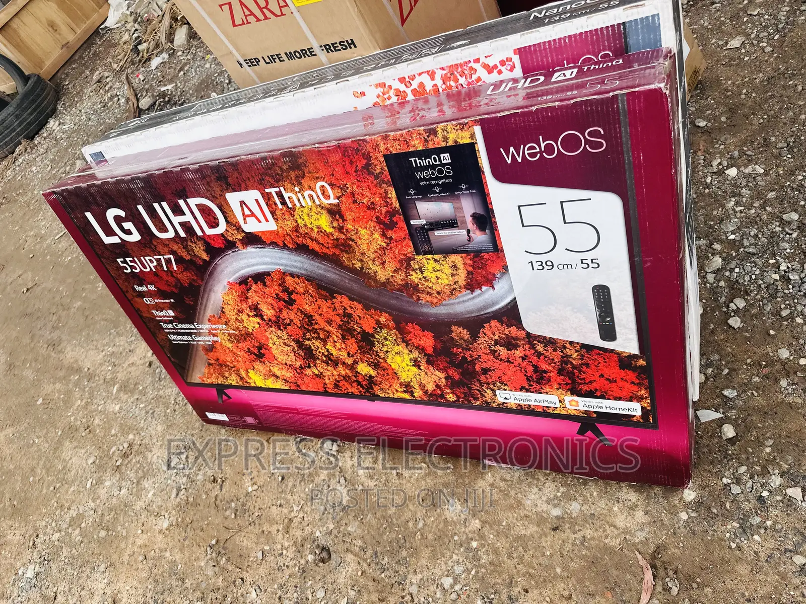 Fresh in Box LG UHD Smart 55”Up77 Tv 