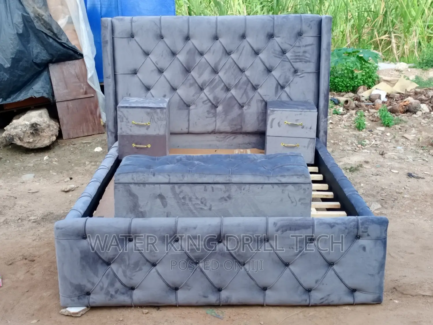 Double Bed Frames With Side Drawers And Ottoman