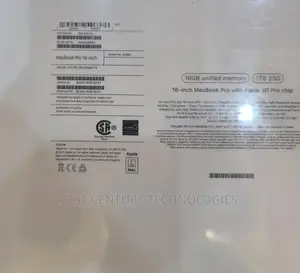 New Laptop Apple MacBook Pro M1 16GB Apple M1 Pro SSD 1T