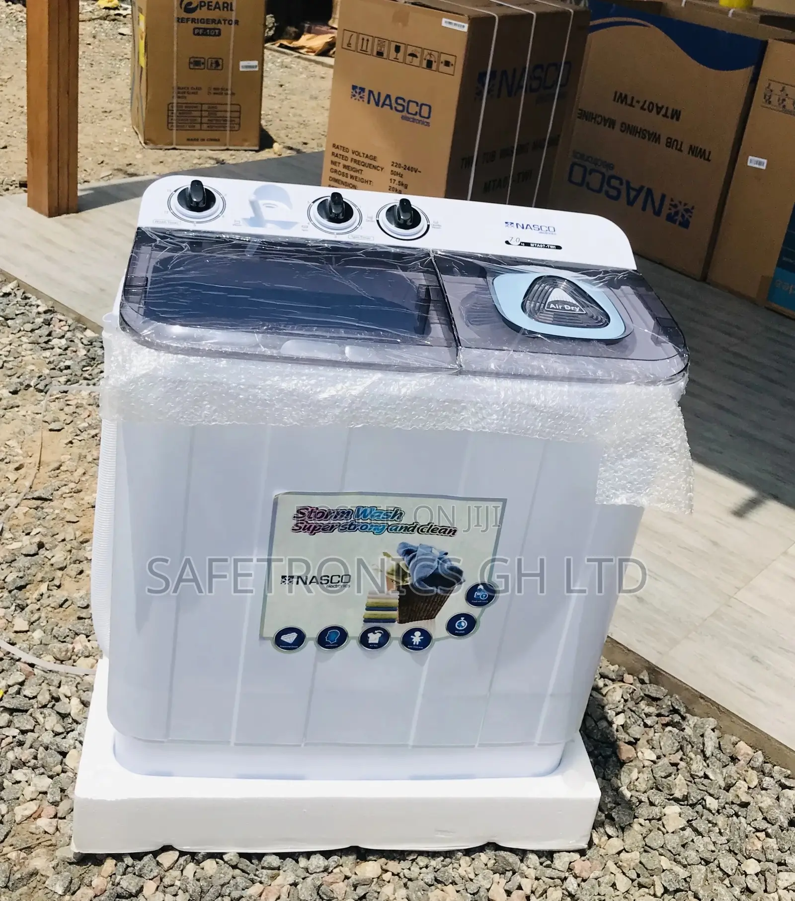 Washingmachine Nasco 7kg Semiautomatic Topload Electric 