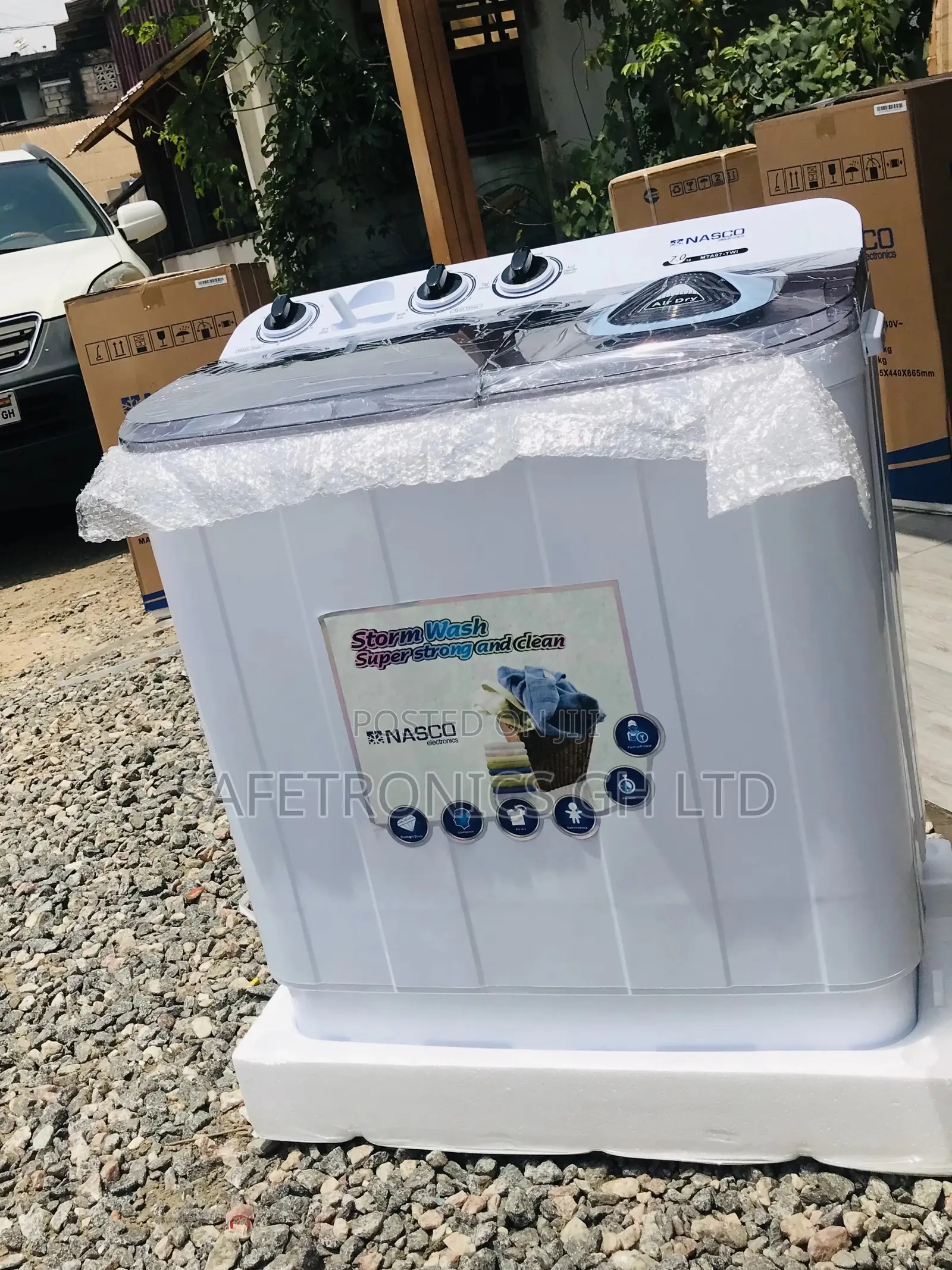 Nasco Electric 7kg Washingmachine Topload Semiautomatic 