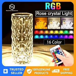Rose Crystal Table Lamp