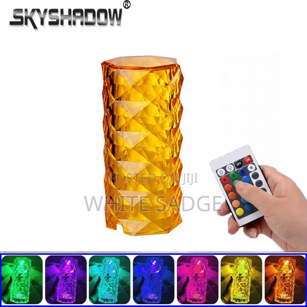 Rose Crystal Table Lamp