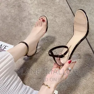 Ladies Transparent Shoe/Heel in Box