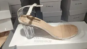 Ladies Transparent Shoe/Heel in Box