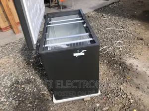 Spacious Zara Freezer 270ltrs Glass Sliding Door Lock Light