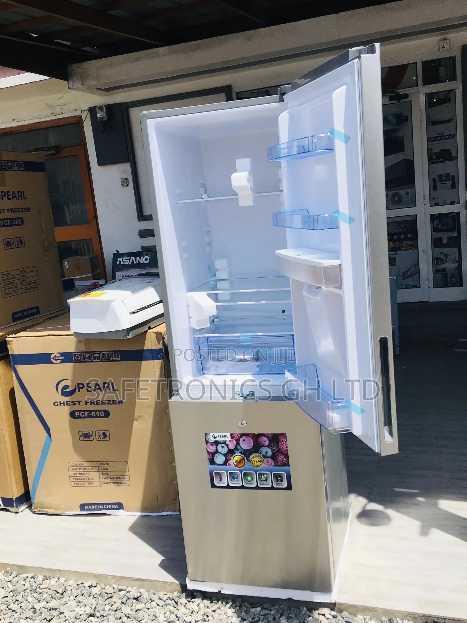 251 Liters Pearl Electric PF-330BWD Doubledoor Bottomfreezer