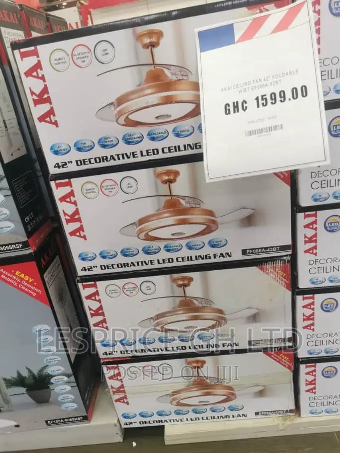 Akai 42” Foldable Fan - Fast Cooling