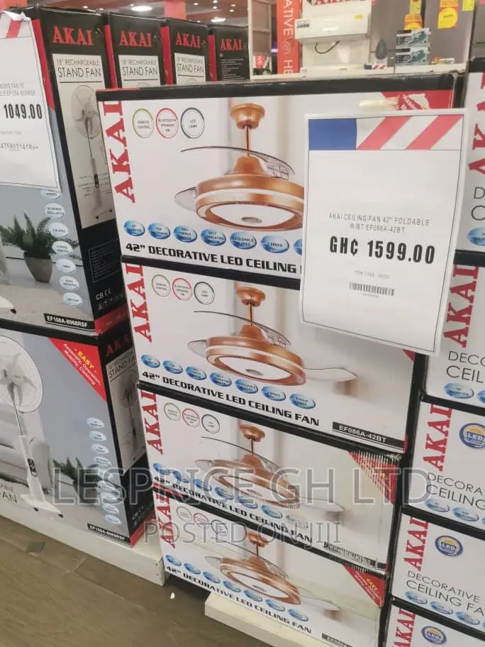 Akai 42” Foldable Bluetooth Modern Fan