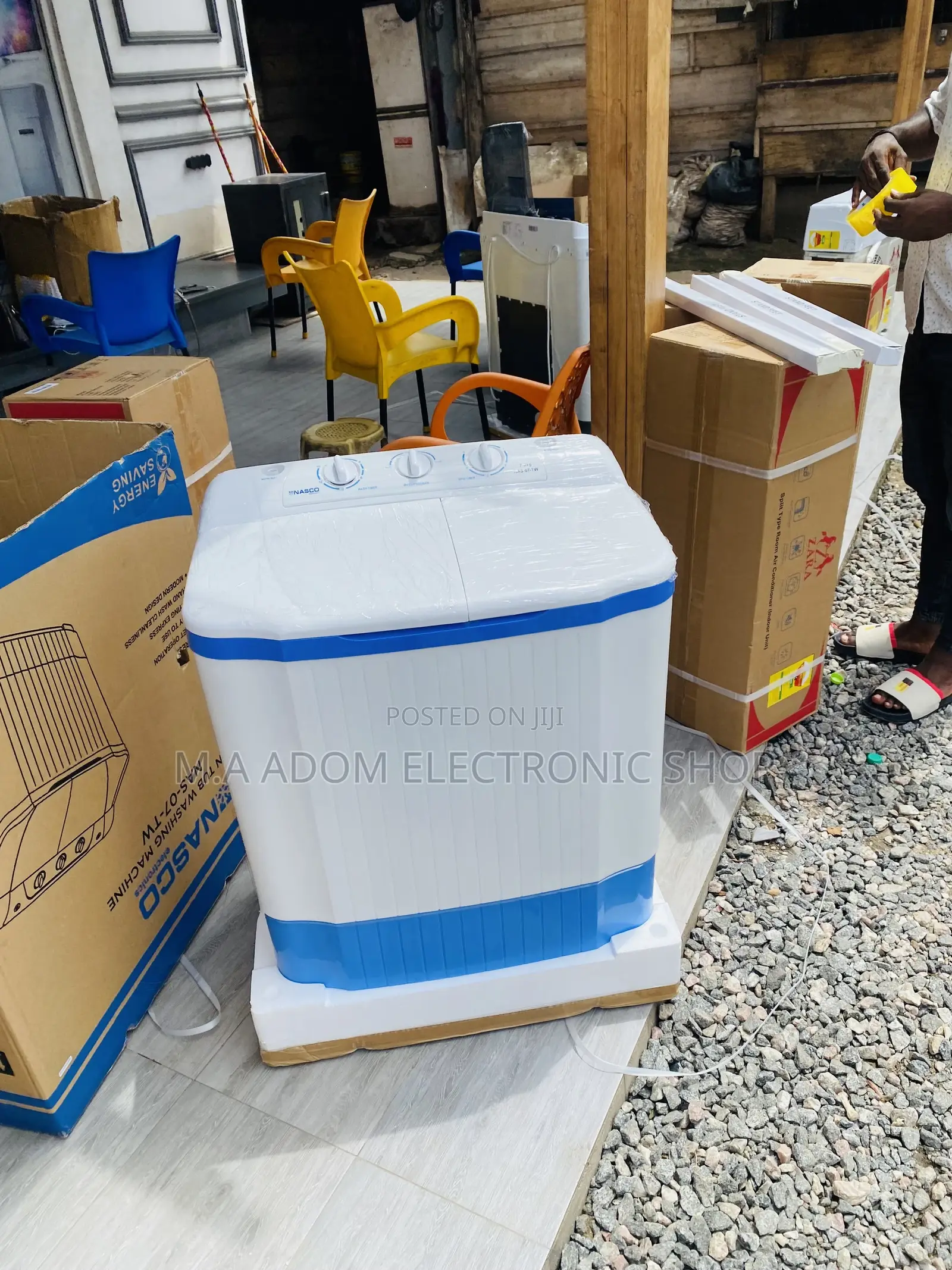 Semi-Automatic Nasco 7kg Washing Machine With Spin Dry 