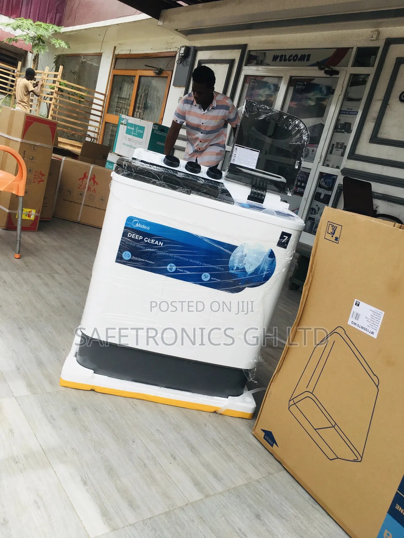 Midea Washingmachine 7kg Topload Semiautomatic Electric