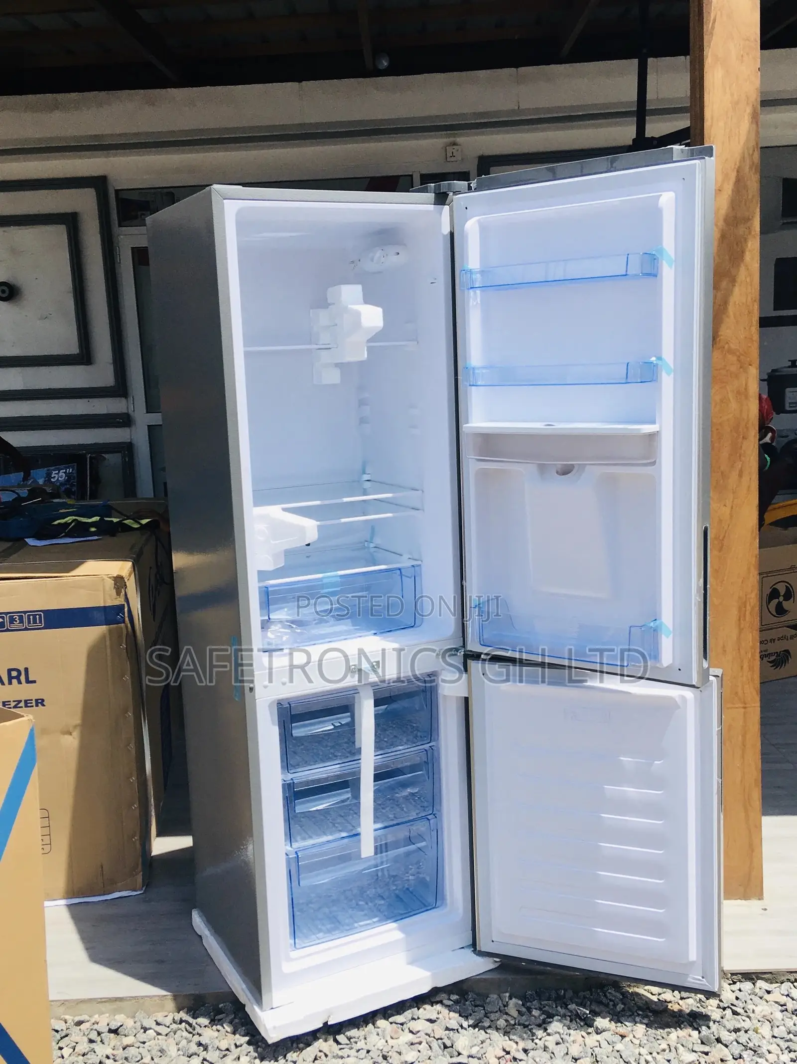 Bottomfreezer Pearl Pf-330bwd Doubledoor 251 Liters Fridge 