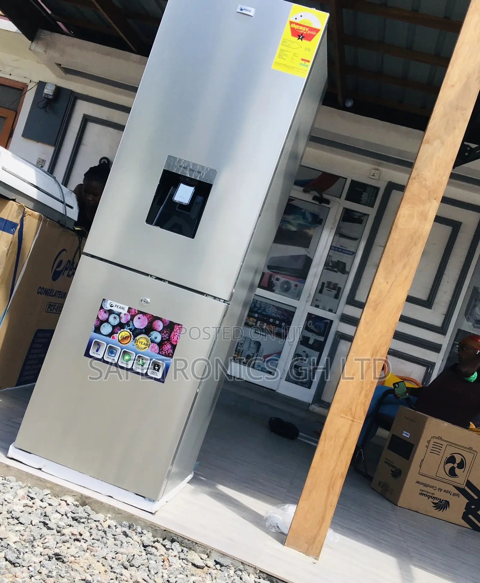 Bottomfreezer PF-330BWD Doubledoor 251 Liters Pearl Fridge 