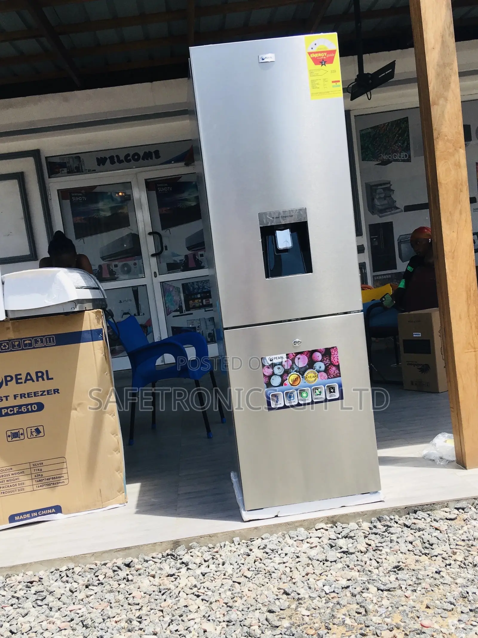 251L  Bottomfreezer PF-330BWD Pearl Doubledoor Fridge