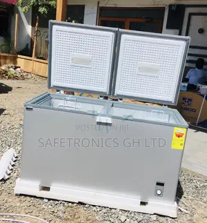 Doubledoor Topfreezer Nas500fc Chestfreezer 425 Liters Gray