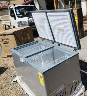 Sealed  Gray Doubledoor Nas500fc Chestfreezer 425 Liters