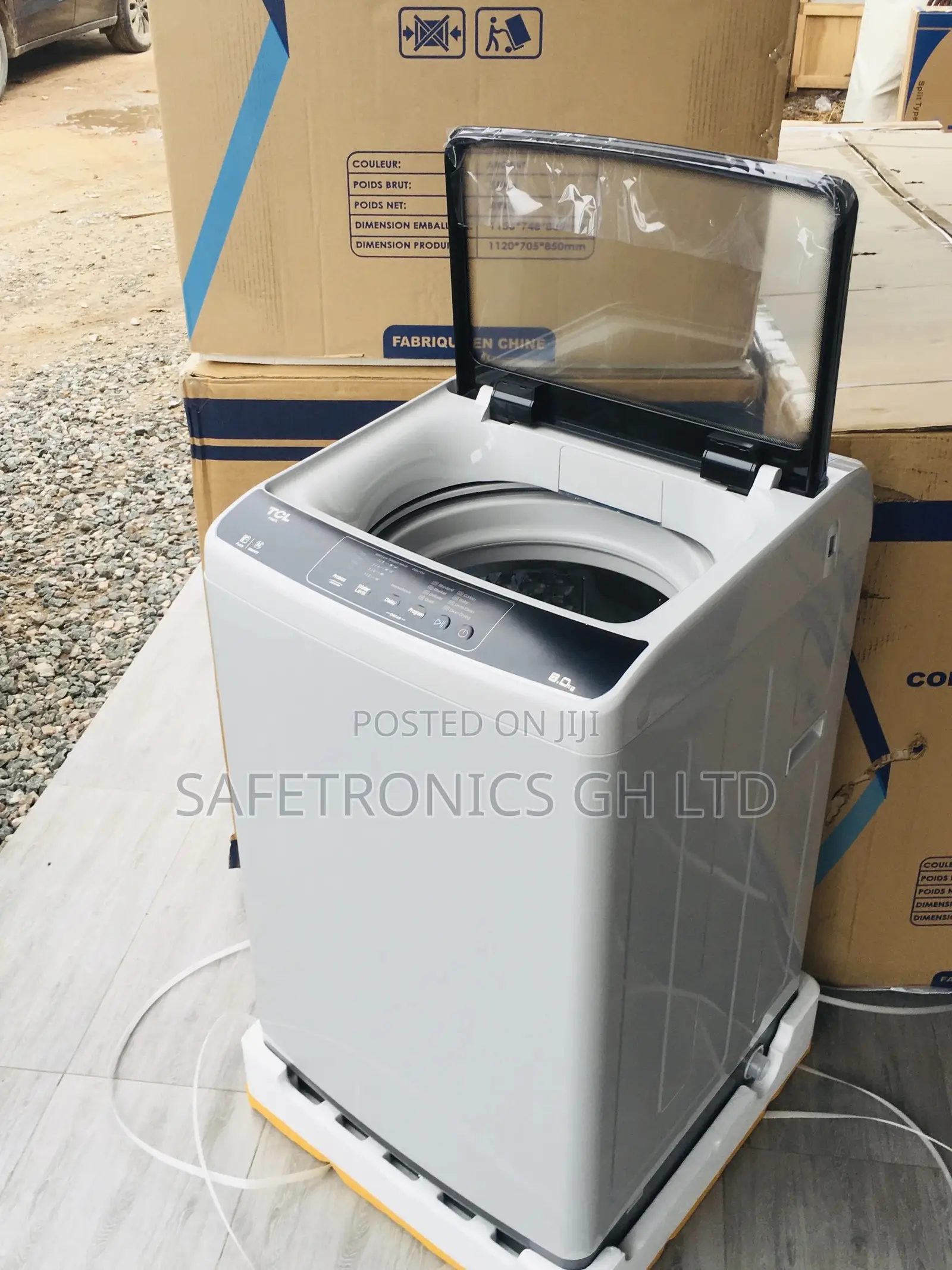 Gray 8kg Washingmachine Topload Semiautomatic TCL Electric