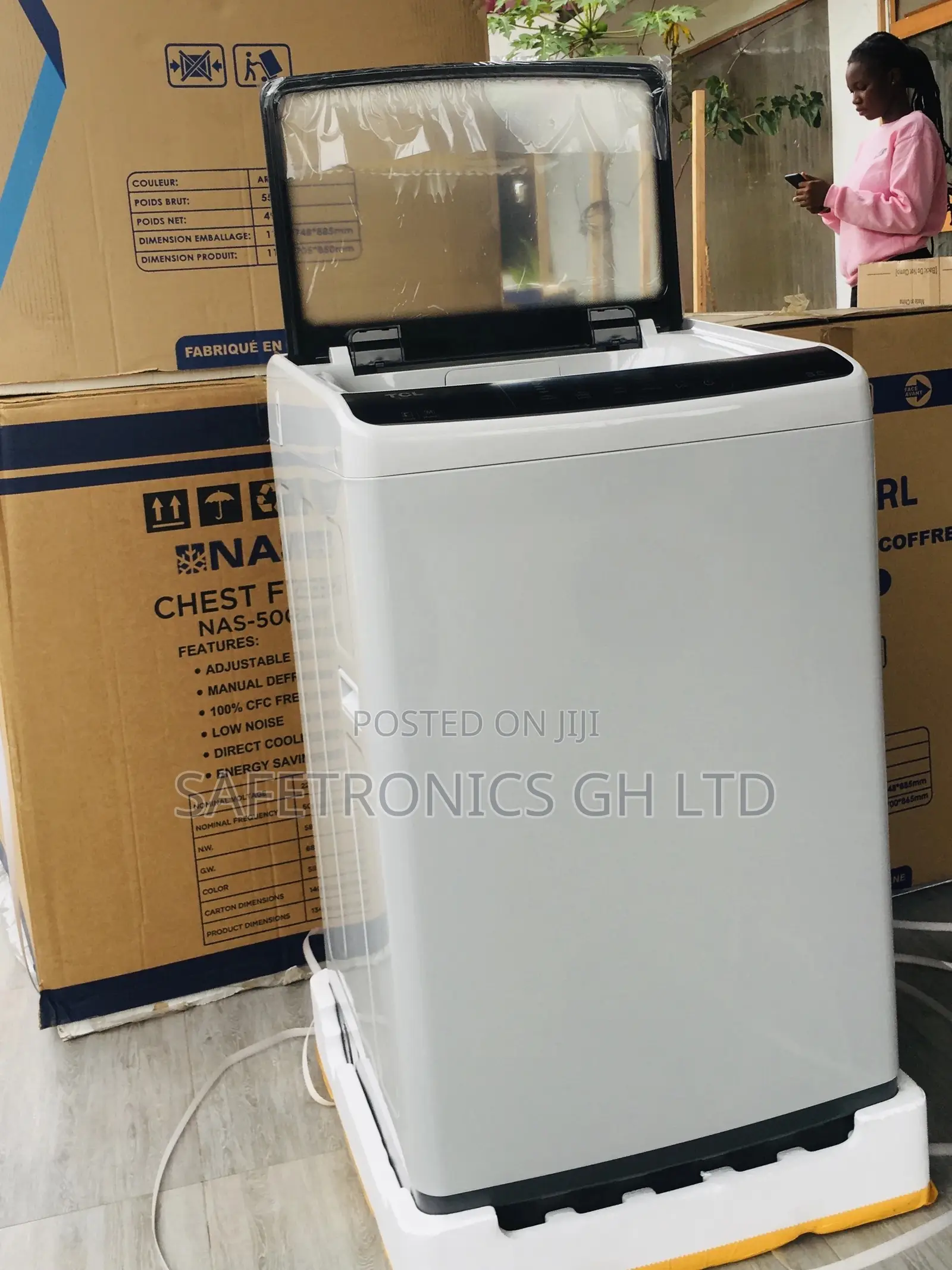 Gray Topload  8kg Washingmachine Semiautomatic TCL Sealed