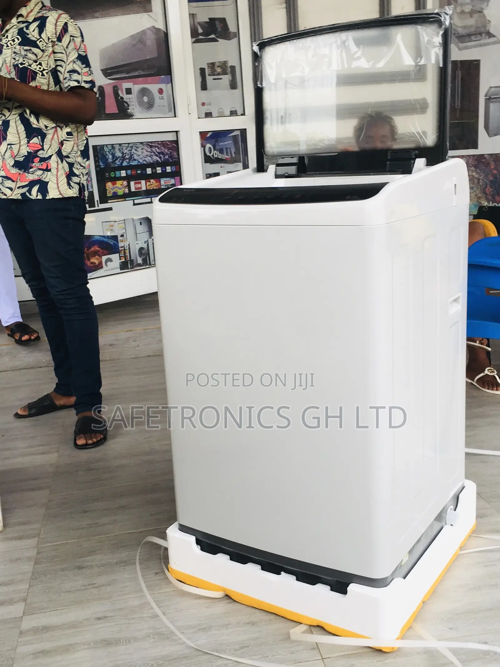Electric Topload TCL 8kg Washingmachine Semiautomatic Gray