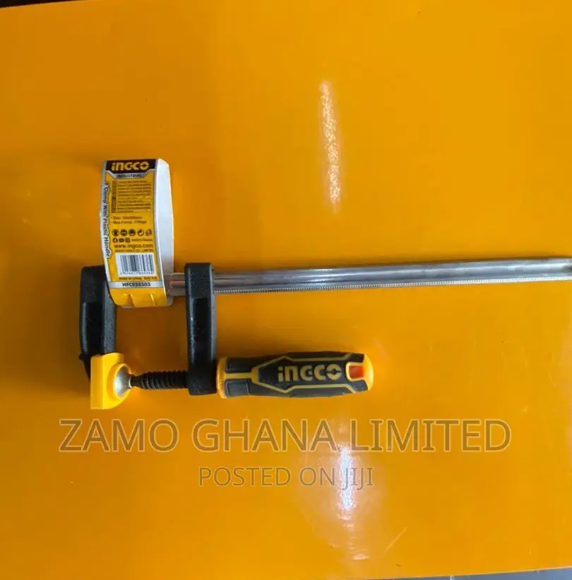 Ingco F Clamp With Plastic Handle 10" - Hfc020503