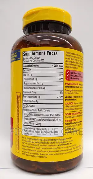 Nature Made Fish Oil 1200mg (360mg Omega-3)