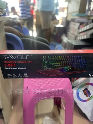 Gaming Keyboard and Mouse With Mouse Pad