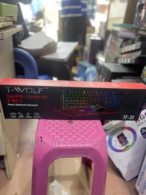 Gaming Keyboard and Mouse With Mouse Pad