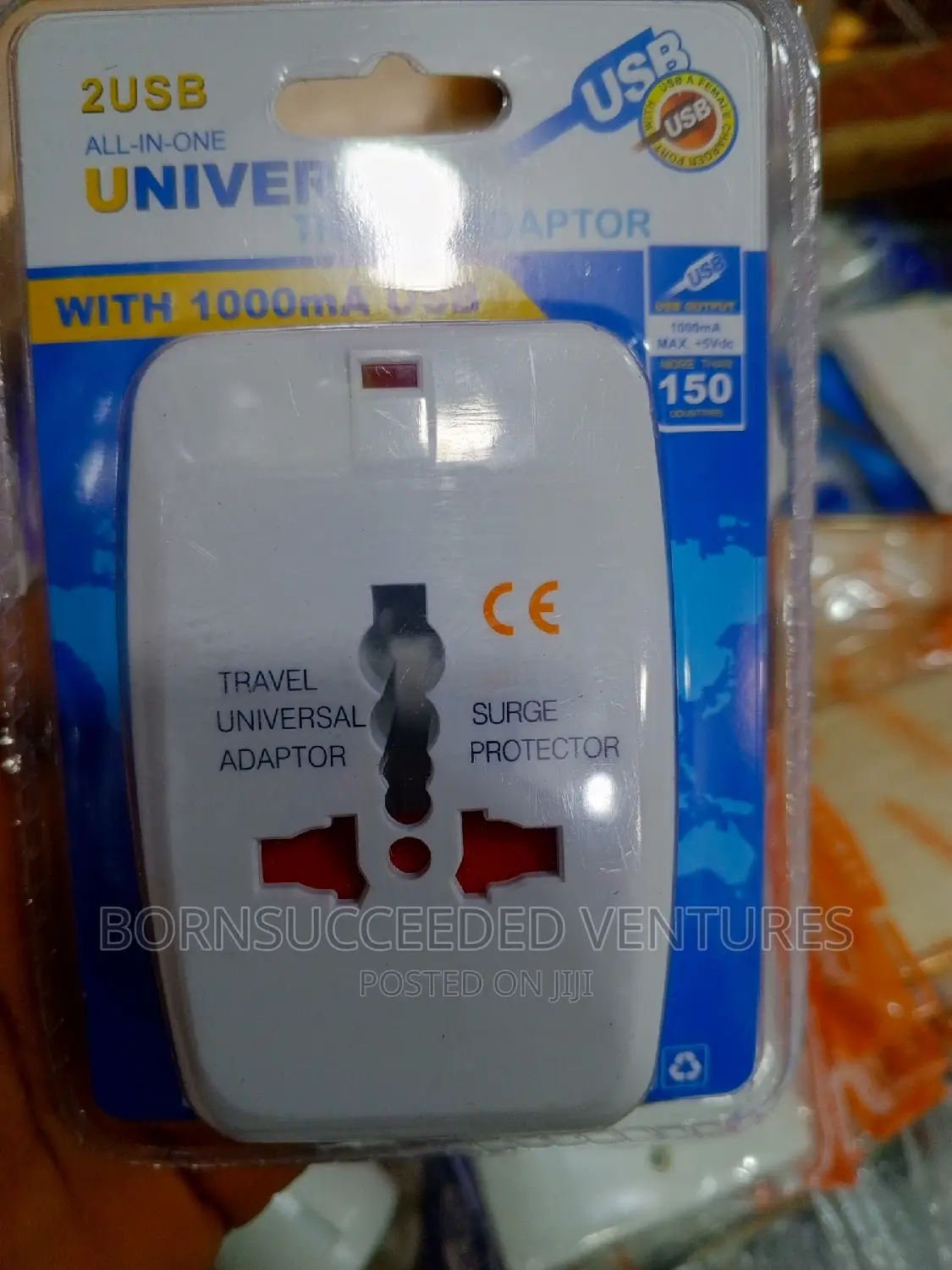 Travel Universal Adaptor With Usb Slot