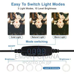 10" LED Selfie Ring Light Fill Light Adjustable Round Light