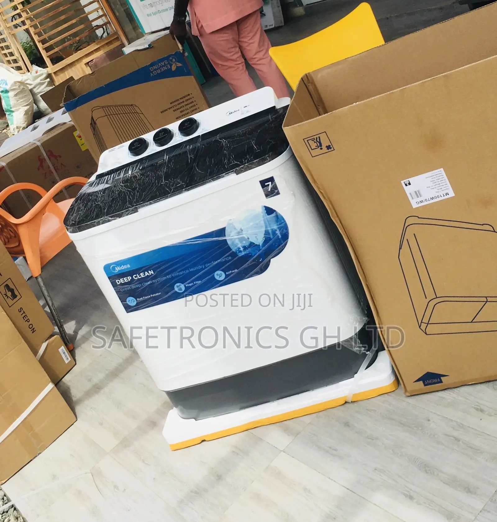 Best  Topload Washingmachine Semiautomatic Midea 7kg White