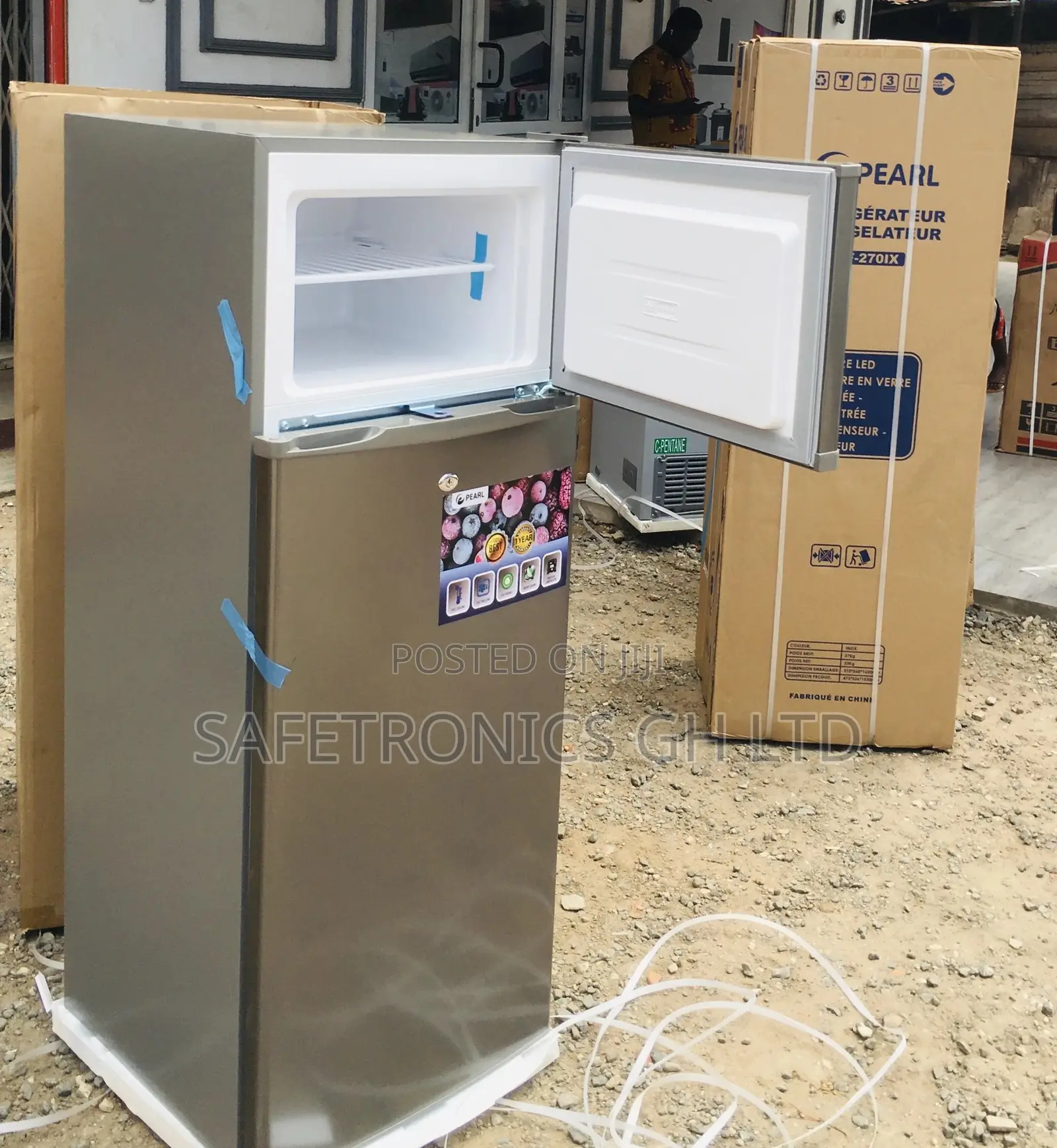 Topfreezer Pearl PF-250 Doubledoor Gray Electric 205L Fridge