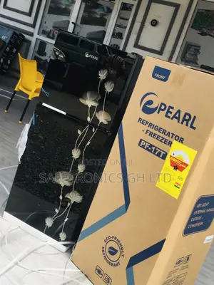 Glass Black Doubledoor Topfreezer Pearl PF-17T Fridge