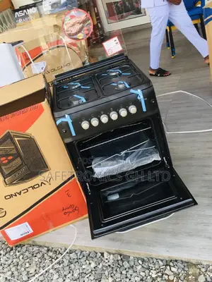 4 Gas Black Oven With Grill 60x60 Ferre Cooker Burner 