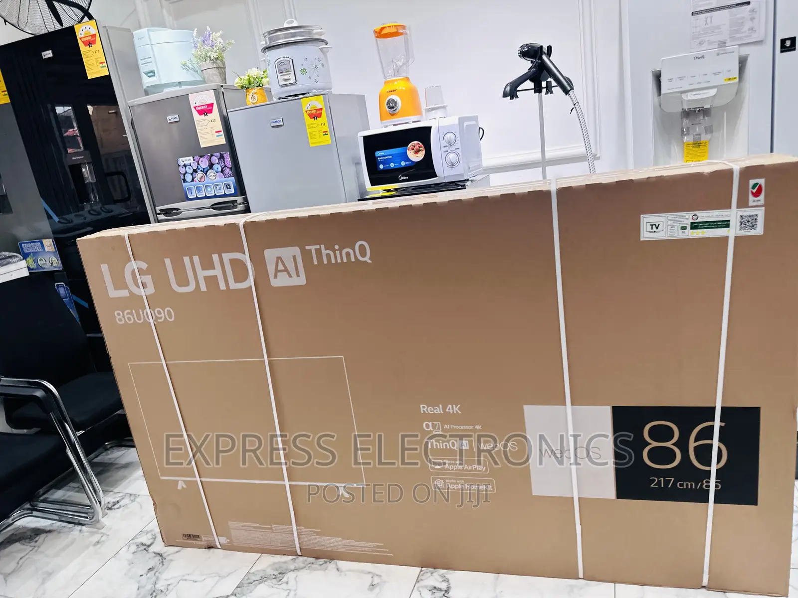 Place and Purchase From 10gig Store 86”UQ90 LG Tv 