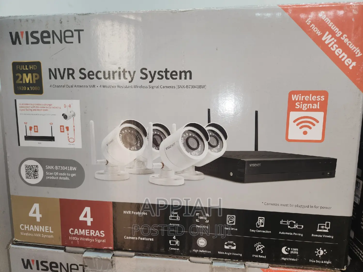Samsung Wisenet 4channel 1TB Wifi NVR System