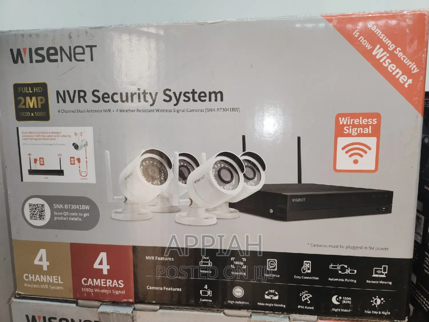 Samsung Wisenet 4channel 1TB Wifi NVR System