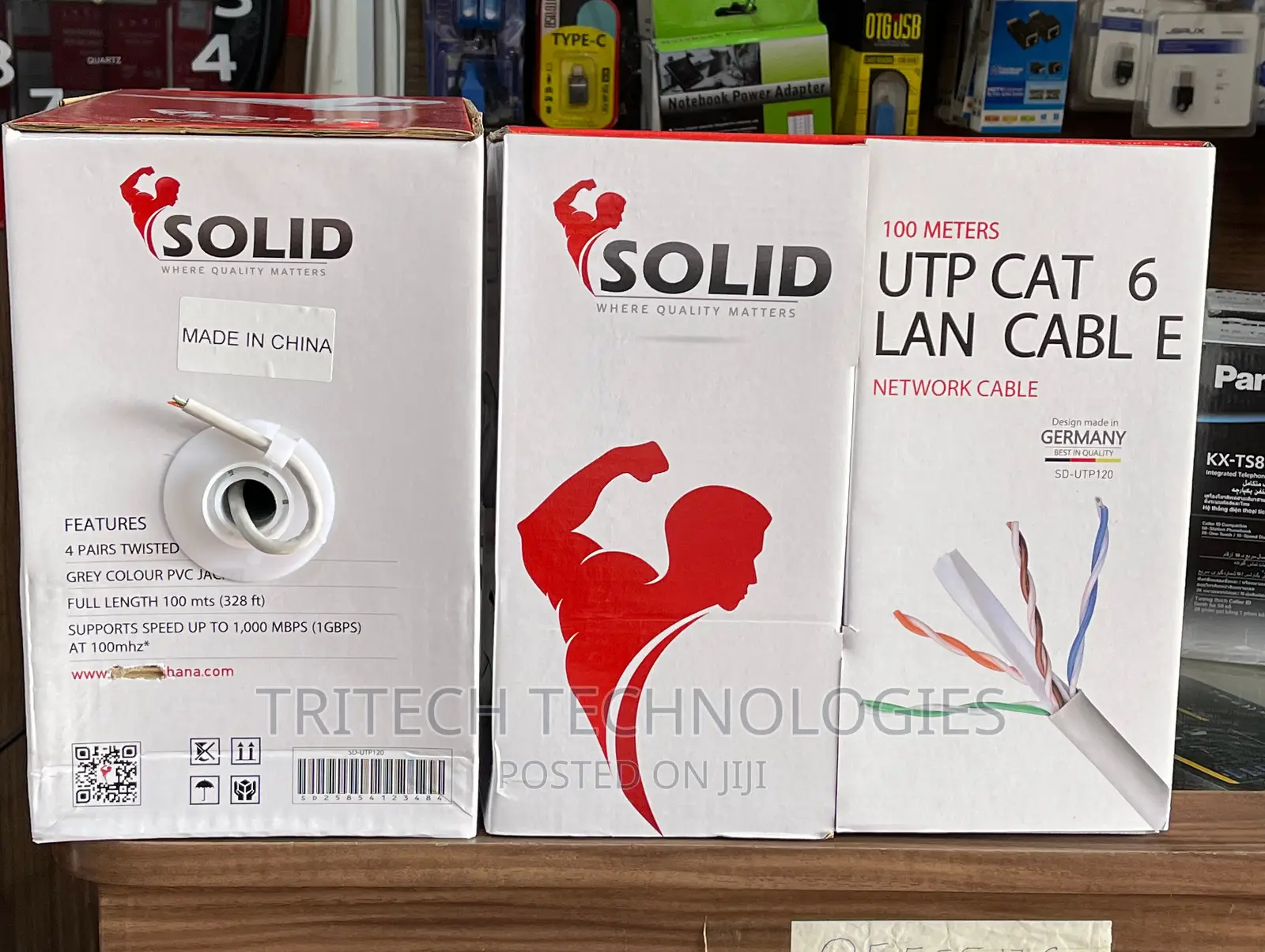 Solid Utp Cat6 Indoor Cable 100m