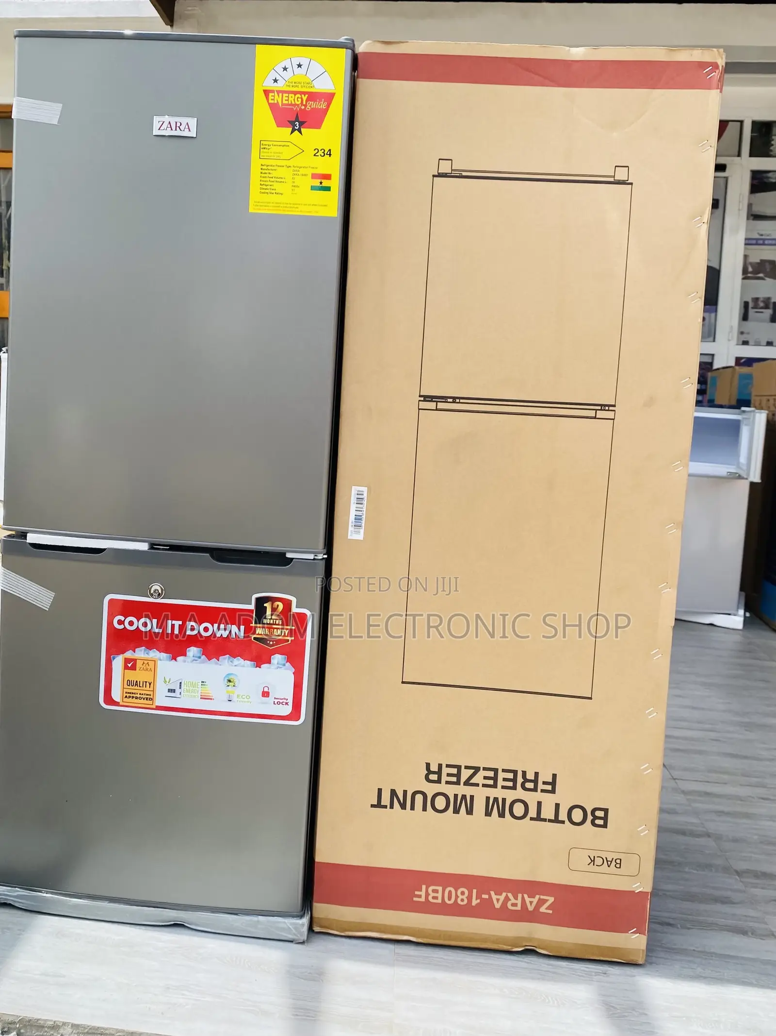Well Designed Zara-180bf Double Door Refrigerator 