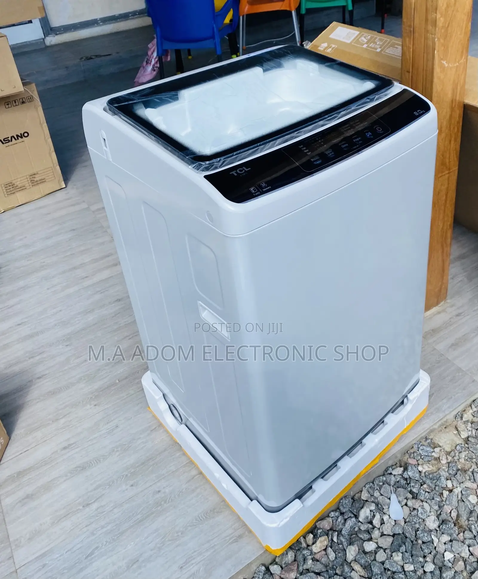Elegant Designed TCL 8kg Top Load Washing Machine(Gray)708TL