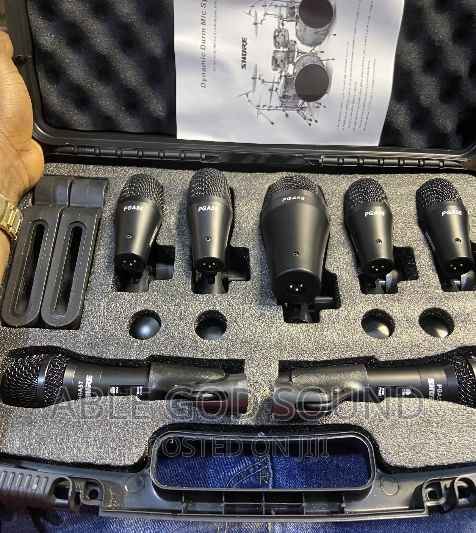 PGA Shure Drum KIT 7 Sets or Drums Microphone