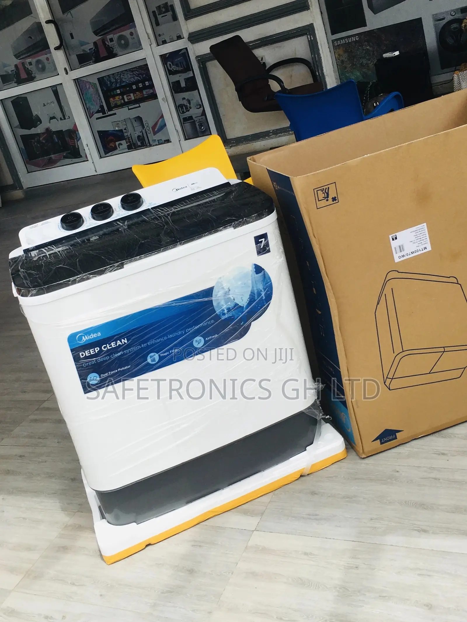 Durable Washingmachine Midea 7kg Topload Semiautomatic 