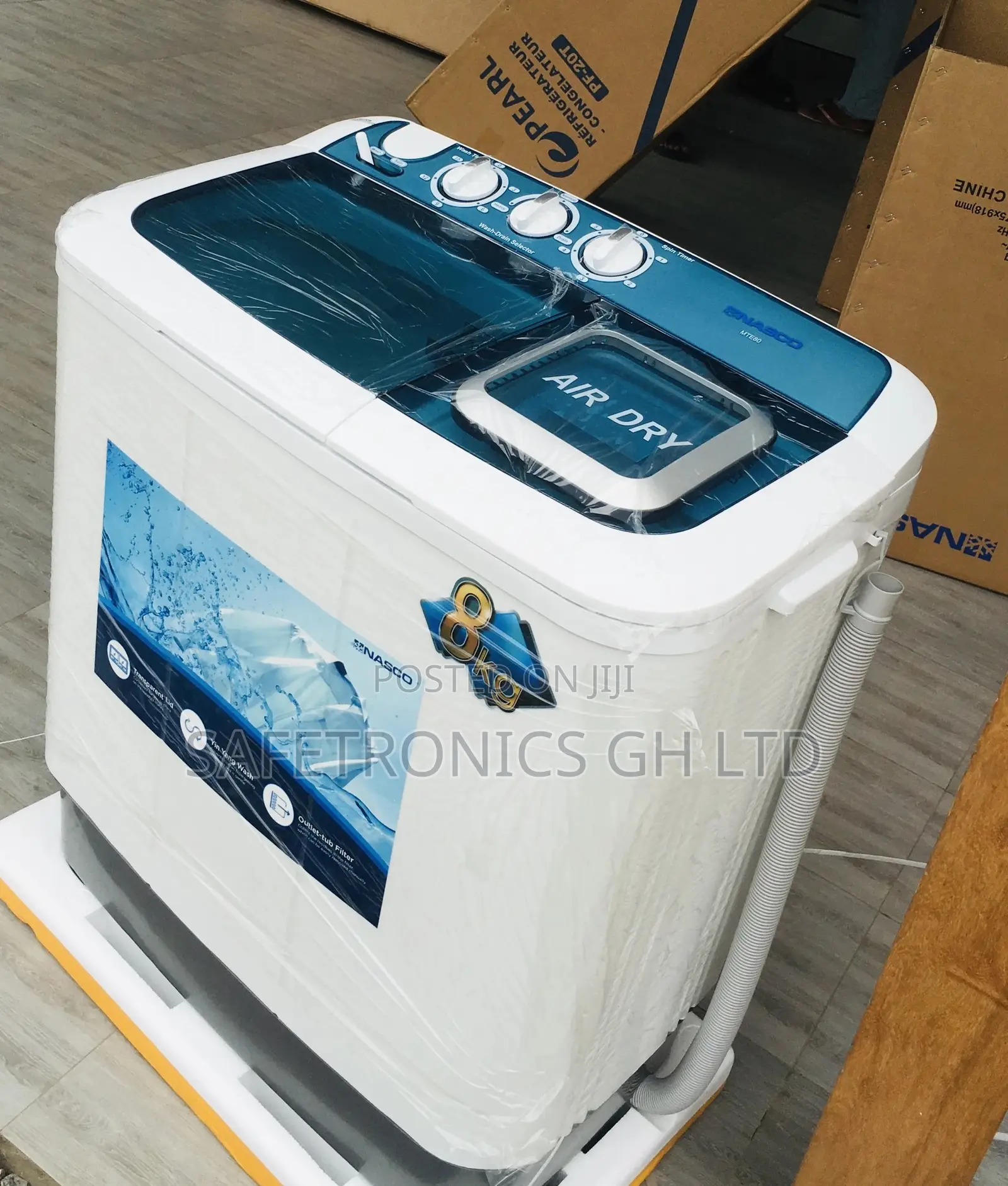 Washingmachine 8kg Topload Semiautomatic Nasco Twintub