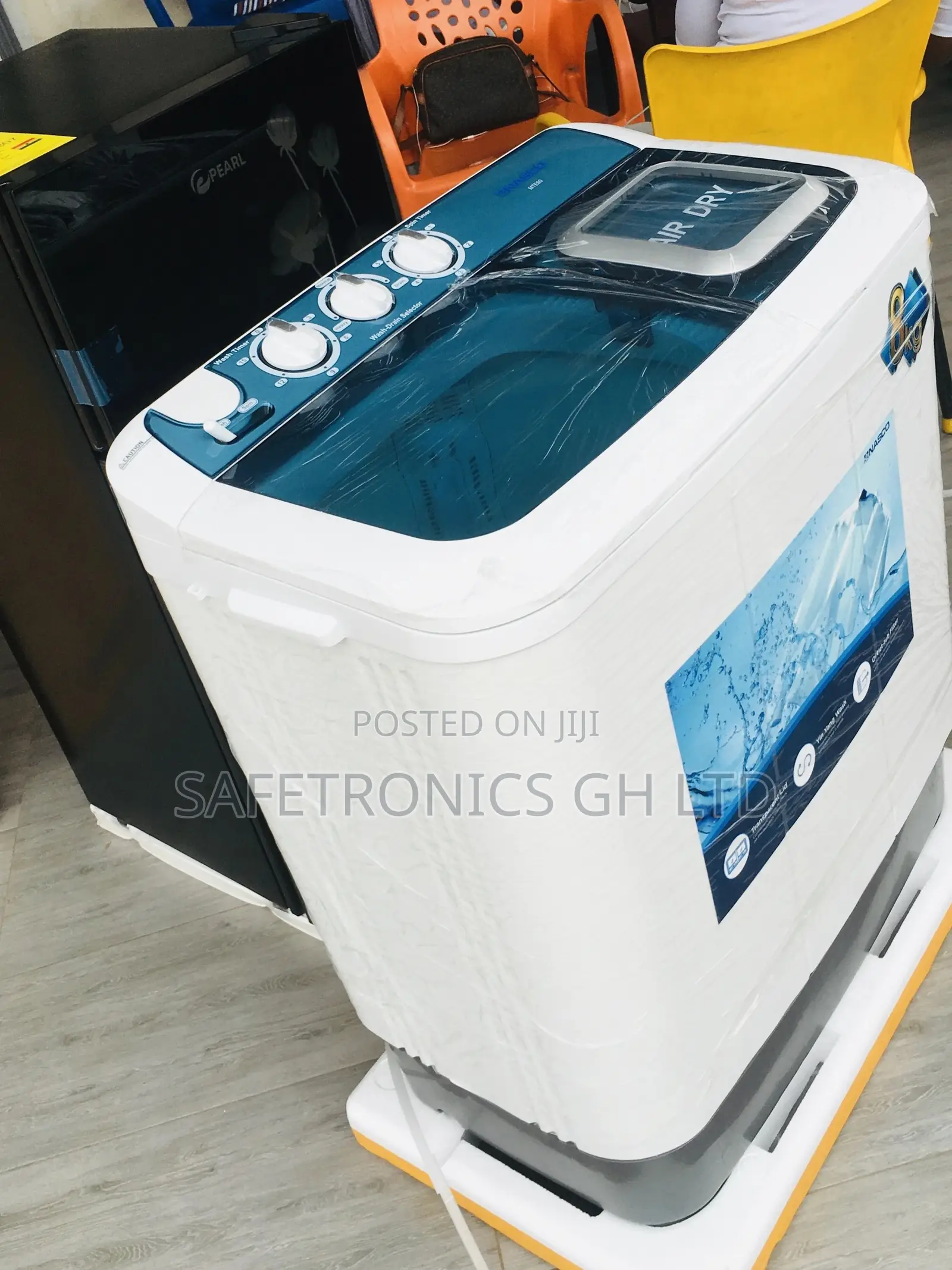 Twintub Washingmachine Topload Semiautomatic Nasco 8kg 