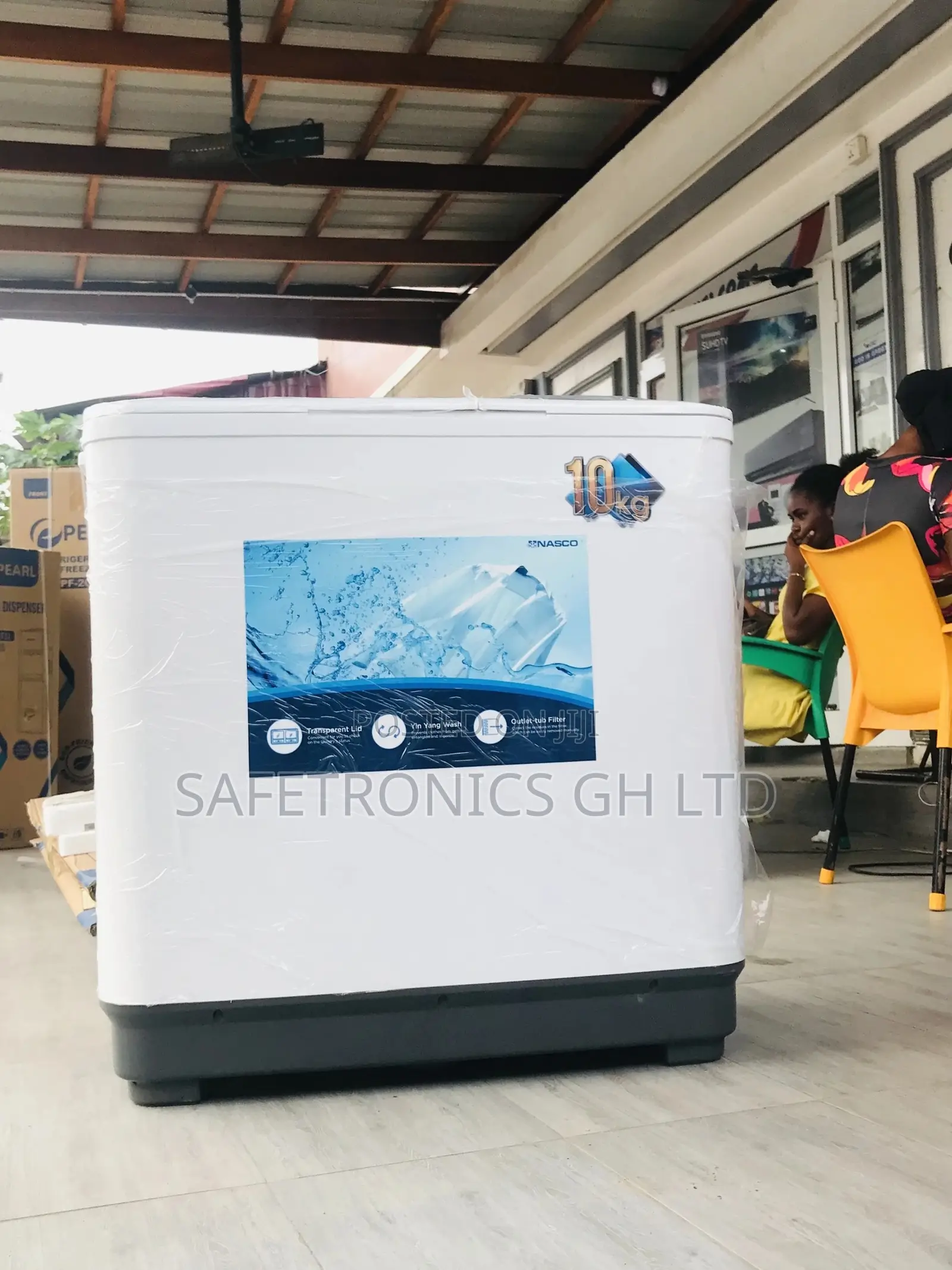 Semiautomatic Topload Washingmachine 10kg Sealed Nasco