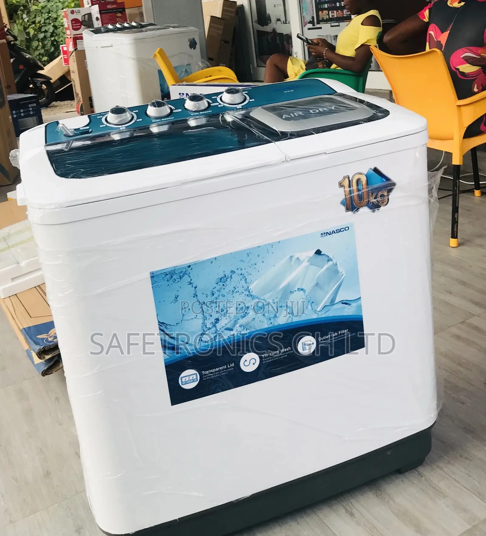 Lasting Nasco 10kg Washingmachine Topload Semiautomatic 