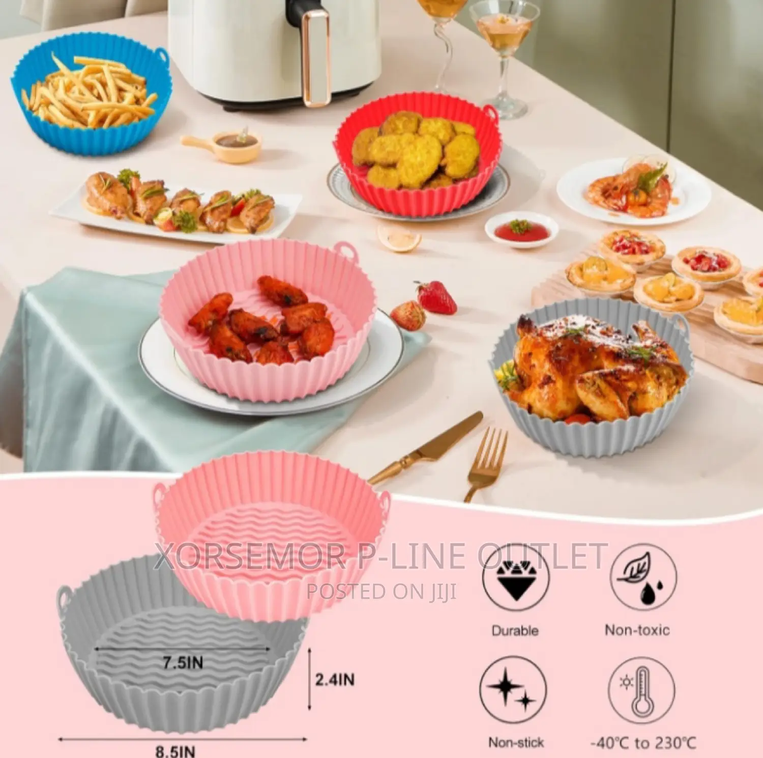 Microwave, Air Fryer Silicone Pan