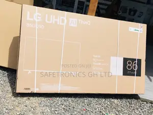 Lasting 86 Inches LED Glossy UQ90 LG Smart UHD Tv  Black